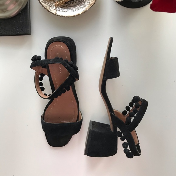 ZARA | black Sandals with straps - Picture 3 of 6